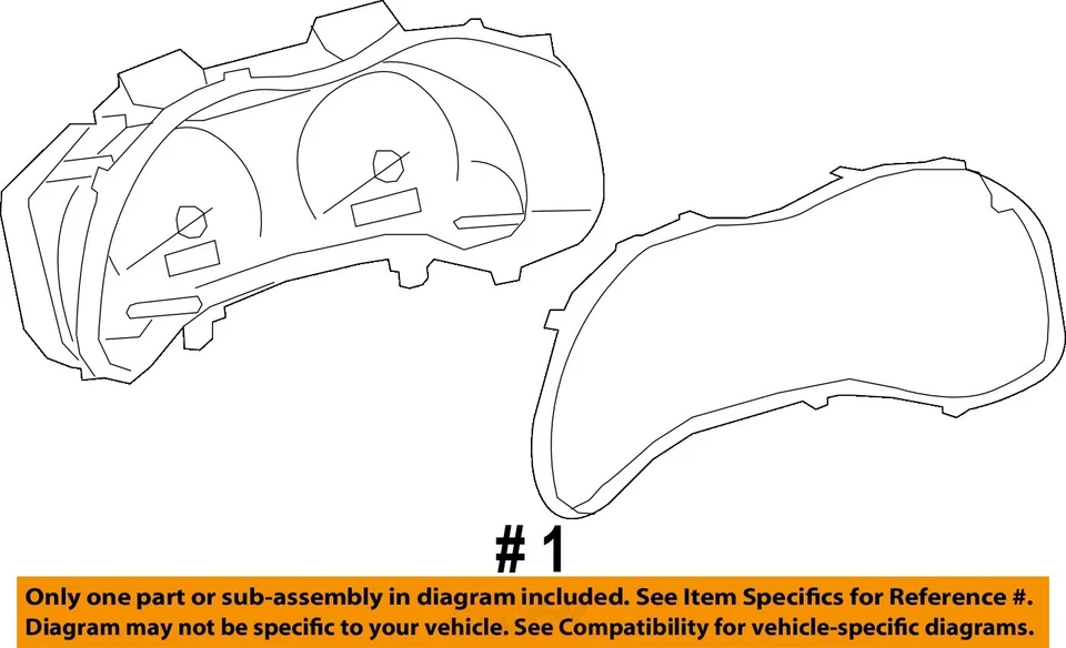Medidor de velocímetro usado se adapta a: Toyota Corolla Cluster 2012 solo 1,8 L MPH LE ID 838 Foto 4 de 4