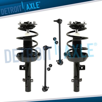 Front Struts w/ Coil Spring Sway Bars for 2013 2014 2015 2016 2017 Honda Accord