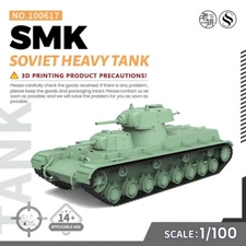 1/100 15mm Military Model Kit Soviet SMK Heavy Tank