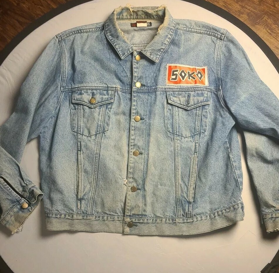 Rare SAKO Band Jean Jacket 1969 Men's XXL Gem