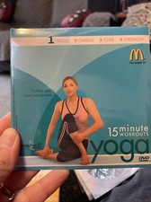 McDonald  s 15 Minute Workouts Yoga Yourself Fitness Cardio DVD Factory Sealed