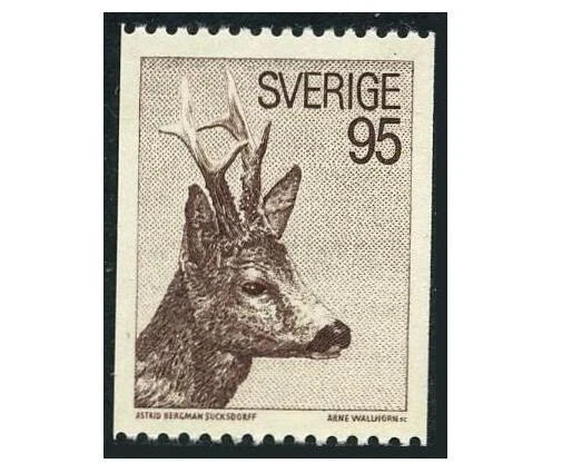 Mint Never Hinged/MNH Swedish Animal Kingdom Postal Stamps