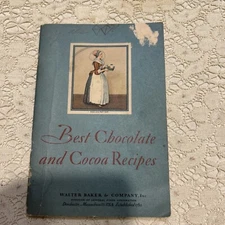 Baker's Best Chocolate Recipes Vintage 1932 Cookbook ~ Walter Baker & Co Inc.