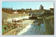 1960'S. TROPICANA MANOR MOTEL. SANTA BARBARA, CA. POSTCARD TM29