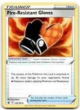 2021 Sword & Shield - Chilling Reign Fire-Resistant Gloves Null/Uncommon #138