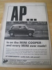 AP COMPONENTS MINI COOPER CAR 1964 IMAGEN LISTA PARA ENMARCAR ARCHIVO TAMAÑO A4 APROX F