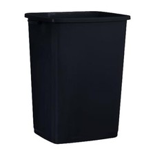 Superio Large Kitchen Trash Can 13 Gallon, 52 Qt Waste Bin, Black