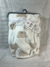Baby Starters Teddy Bear Face Blanket Security Lovey Plush Boys Girls Tan NEW