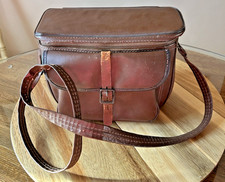 Vintage Diamond The Gadg-it C606 Brown Leather Camera  Accessory Case Bag