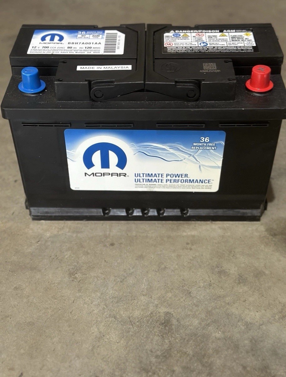 MOPAR バッテリー BJAH5650AA LN2 AGM CCA 650A Genuine Battery Mopar AGM Storage BBH7A001AA For 11-24 Jeep Grand