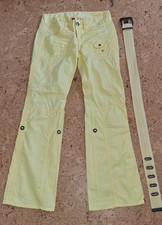 neuwertig: edc by Esprit Hose "Play" Bootcut in gelb in Gr. 32 regular