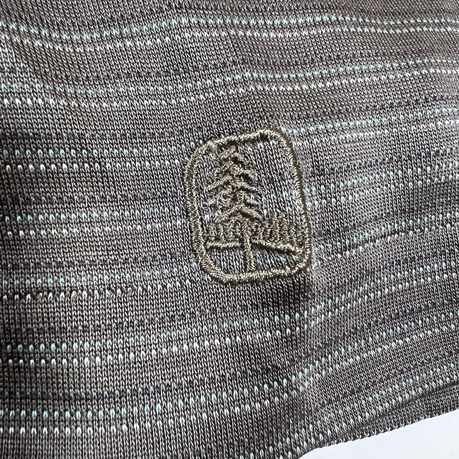 Nike TW Tiger Woods Collection Dri-Fit Brown Striped Golf Polo Shirt Men's Large thumbnail 9