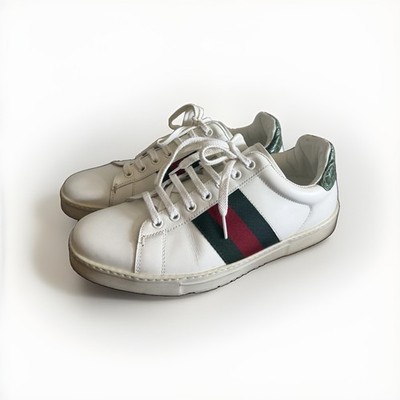 Gucci Ace Web White Size 6.5 D Men