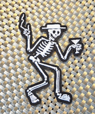 Social Distortion band skeleton Embroidered Patch Iron-On Sew-On US ship punk
