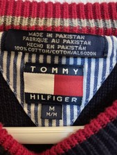 Tommy Hilfiger Youth Sweater Red/White/Blue Long Sleeve Size M