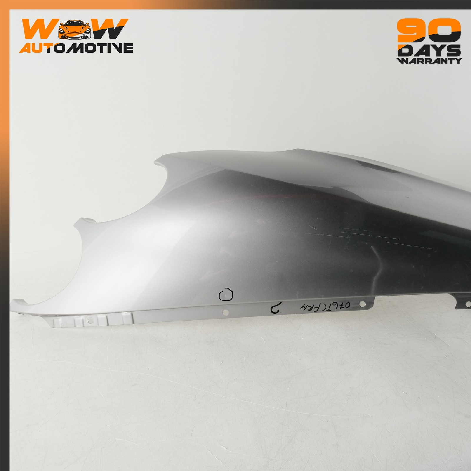 04-13 BENTLEY CONTINENTAL GTC FRONT RIGHT FENDER SILVER TEMPEST METALLIC 7P OEM