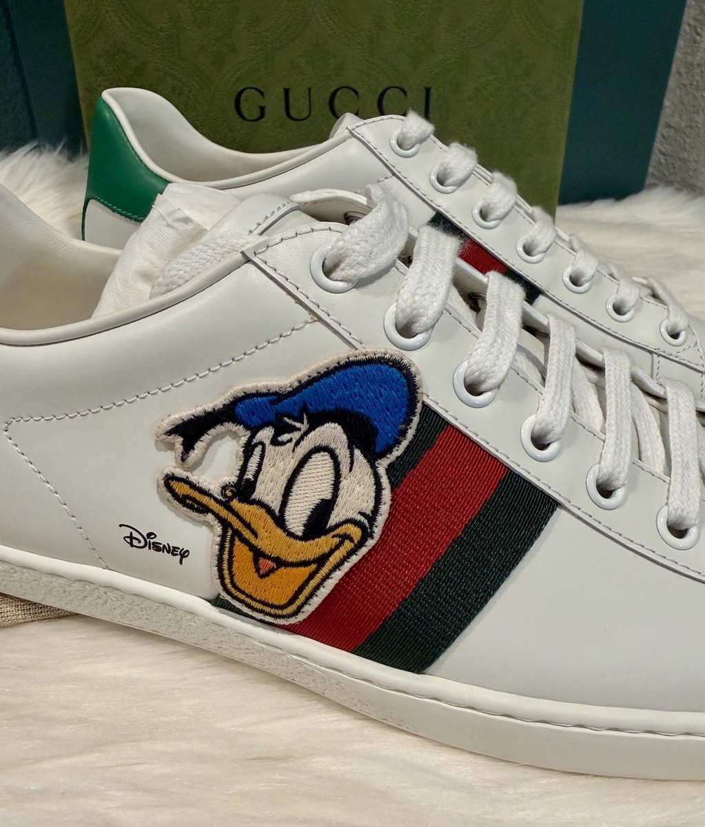 NEW Gucci X Disney Donald Duck Sneakers Women's Size 7.5 | eBay