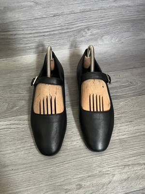 The Row Ava Mary jane black leather ballet flats sz 36 US 5.5 | eBay