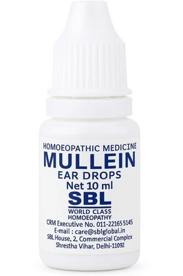 SBL Mullein Ear Drops – Relief for Earache, Infections, Swimmer’s Ear & Ear Wax