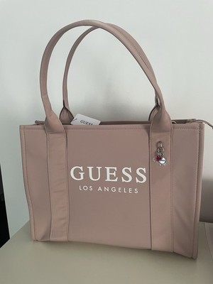 NEU - GUESS Tote Bag mit Logo-Detail rosa