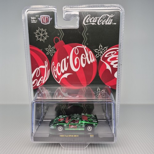 M2 Machines 1966 Ford GT 40 MK II Christmas Coca Cola Maßstab 1:64 Neu 