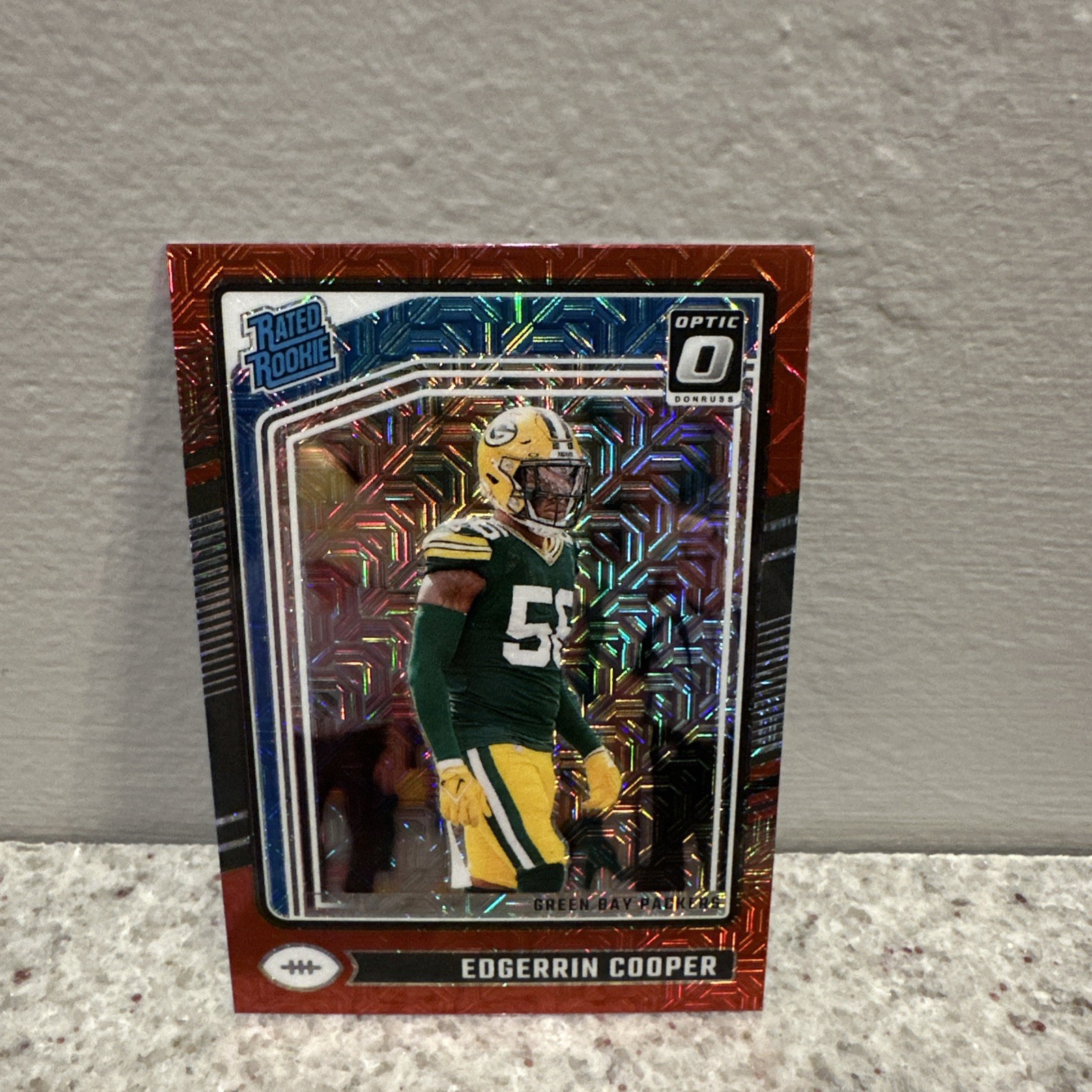 2024 Panini Donruss Optic - Rated Rookie Edgerrin Cooper #231 Red Mojo Prizm