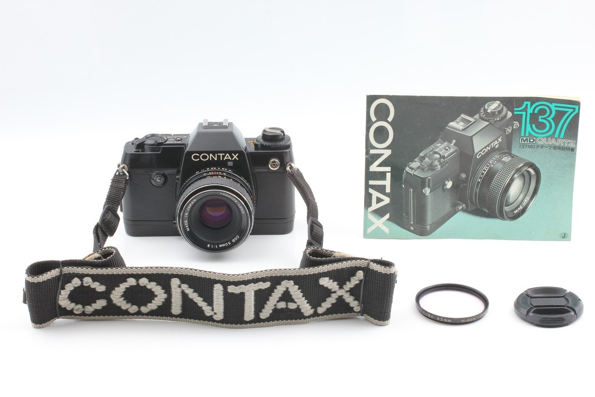 N MINT+] Contax 137 MA Quartz SLR Yashica DSB 50mm f1.9 Film
