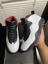 airJordan10シカゴ限定カラー ホワイト/ブラック/レッド 高トップ
