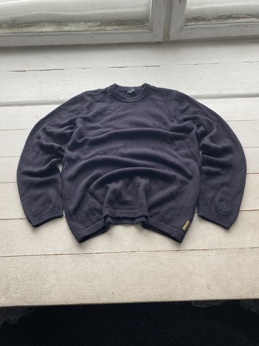 Armani Jeans, Designer Armani Jeans Giorgio Blue Mens Gothic Sweater Large Vintage Unique
