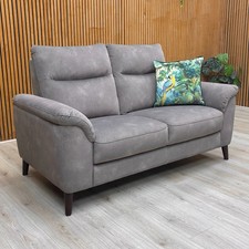 Furniture Village ‘Morgan' 2 Seater Sofa Dexter Mocha 43504 Velvet RRP £900 NEW