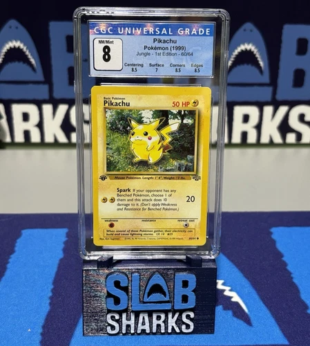 1999 Pokemon 1st Edition PIKACHU Jungle English Wotc CGC 8 NM-MT