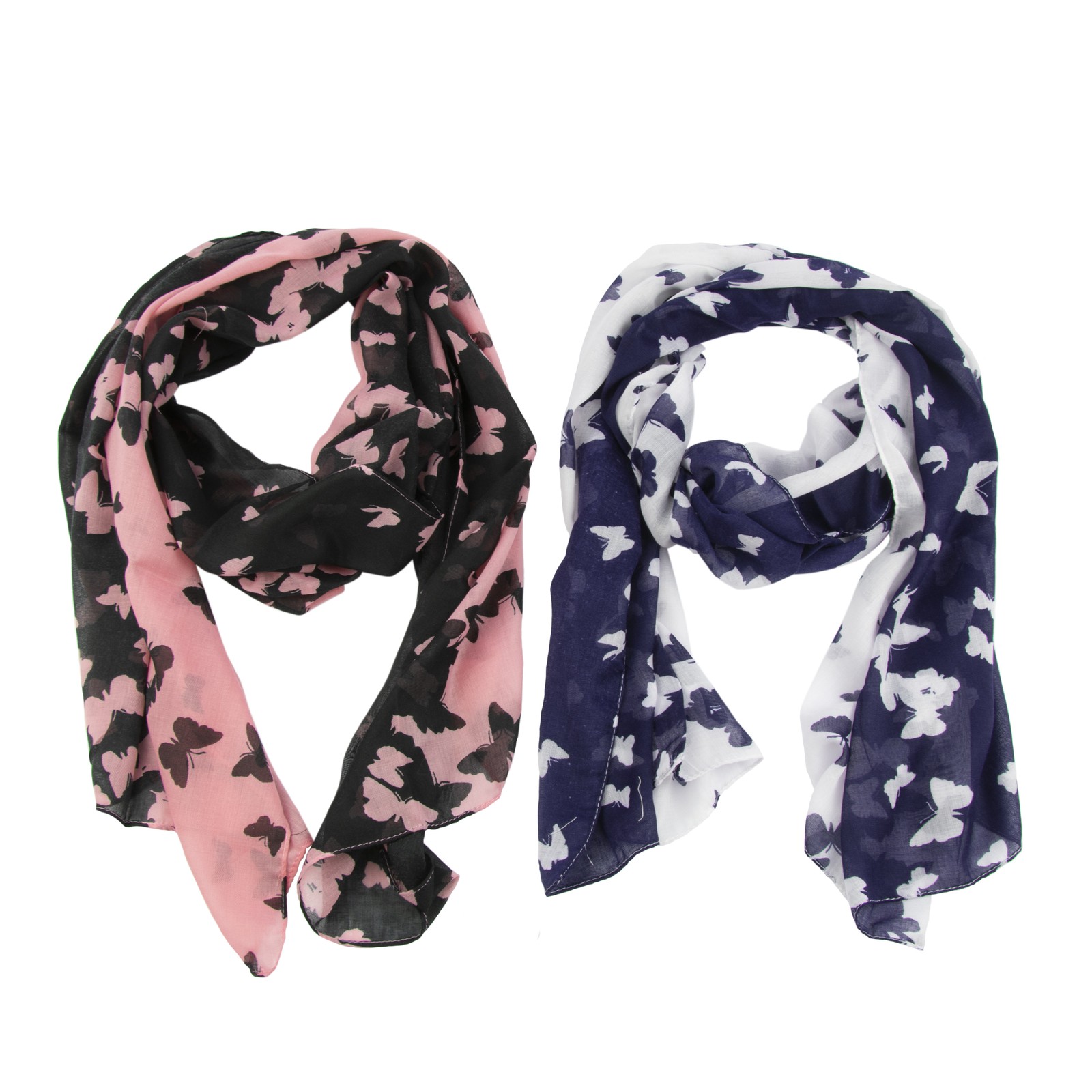 Женский шарф с принтом бабочки Gold Coast комплект из 2 предметов 2990₽