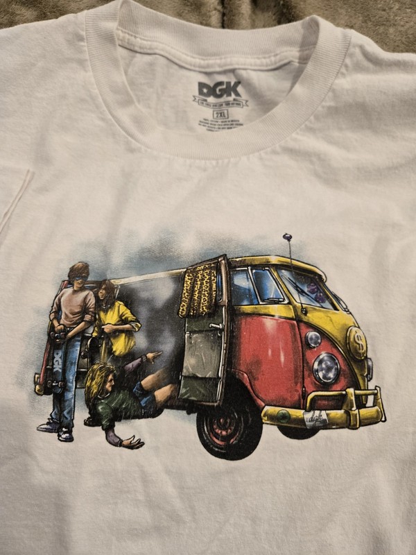 DGK X Fast Times At Ridgemount High Men's Tshirt White 2 XL