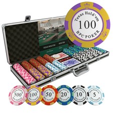 Pokerkoffer mit 500 Clay