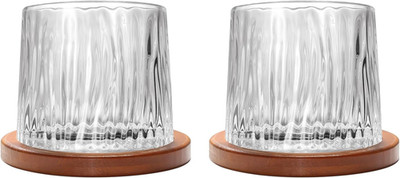 Old Fashioned Crystal Whiskey Glasses for Scotch Bourbon Liquor Rum Drinks