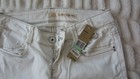 NWT DKNY Womens Capri Jeans White Stretch Denim Size 8 Acid Garden Party — photo 1
