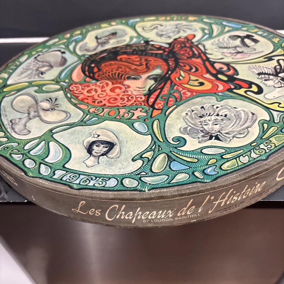 1965 LES CHAPEAUX DE L'HISTOIRE Springbok Round Art Nouveau Puzzle Hats 1pc miss - Image 4 of 4