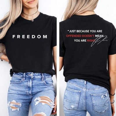 Justice for Charlie Kirk, Freedom Shirt, Charlie quotes, Just because you are of