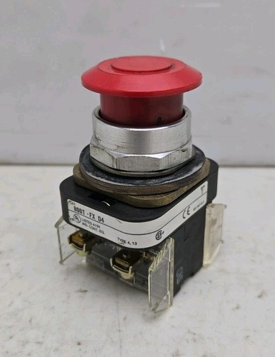 Allen Bradley 800T-FX D4  2 Position Red Push-Pull E-Stop Push Button 120V Ser T
