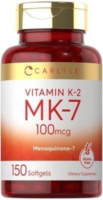 Vitamin K2 MK7 100 mcg | 150 Softgels | Non-GMO, Gluten Free Supplement