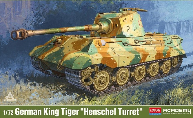 Academy 13423 - 1/72 German King Tiger Henschel Turret - New