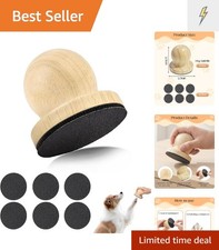 Wooden Dog Nail File, Dog Scratch Board for Nails with 6 Pcs Replaceable Sand...