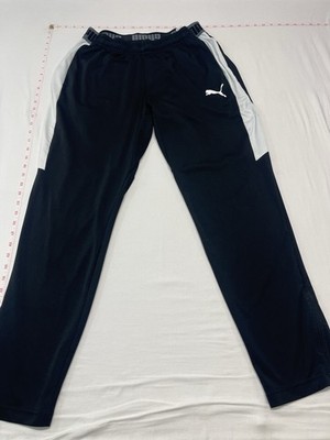Puma Black Men's large Athletic Joggers with Side Panels jogging gym park 1449 