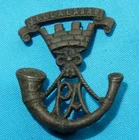 WW1 ERA SOMERSET LIGHT INFANTRY BRITISH MILITARY OFFICERS BRONZE COLLAR BADGE