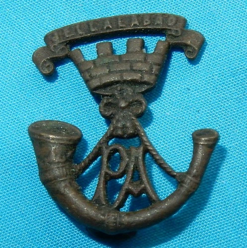 WW1 ERA SOMERSET LIGHT INFANTRY BRITISH MILITARY OFFICERS BRONZE COLLAR BADGE