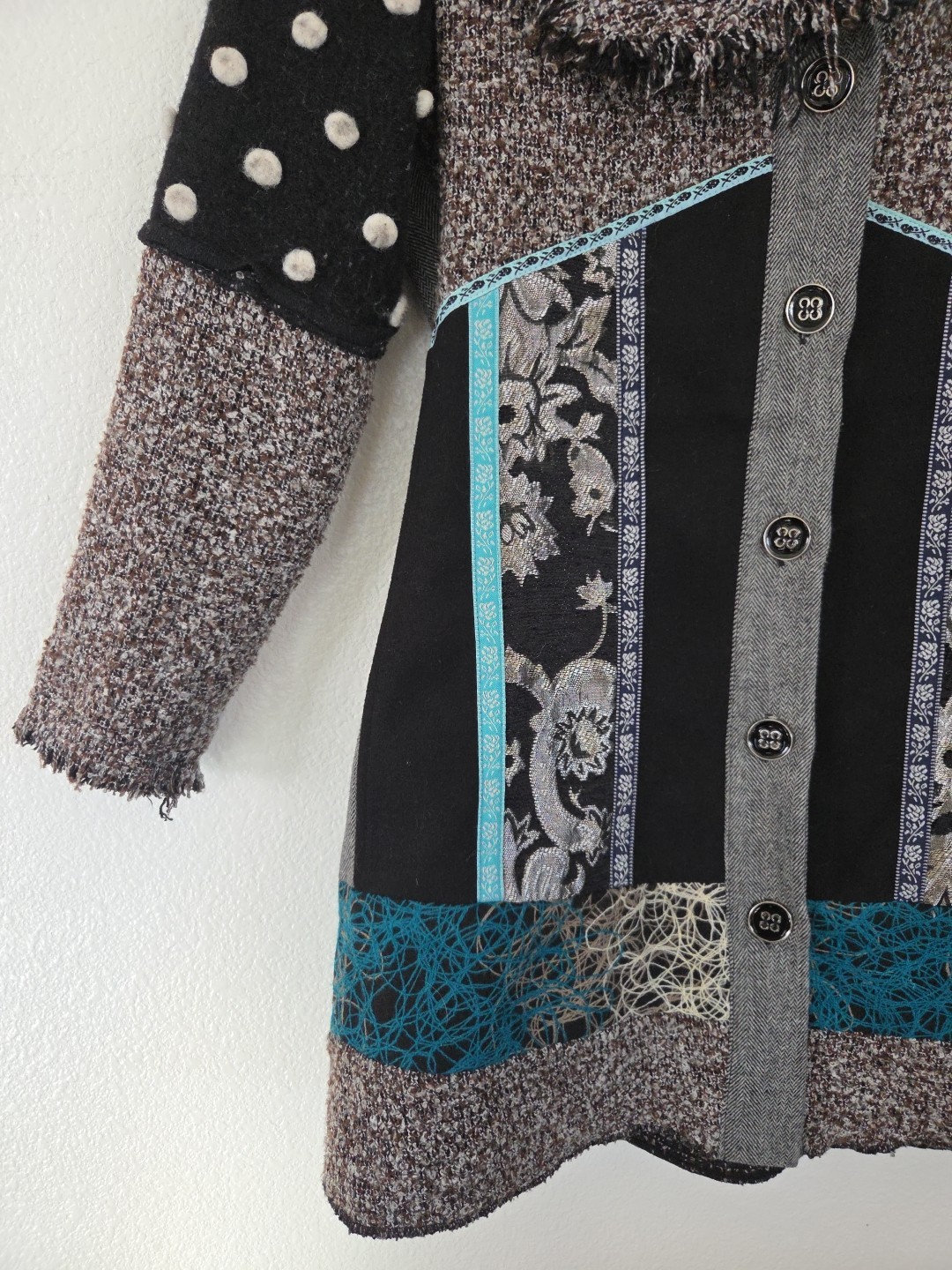 Dor Dor Couture Jacket Womens Patchwork Brocade F… - image 3