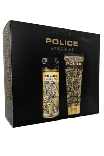 Amber Gold Police Woman Eau de Toilette Spray 100ml Perfumed Body Lotion 125ml - Picture 1 of 10