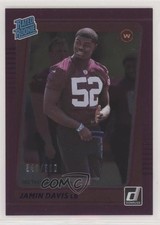 2021 Panini Donruss Rated Rookie Season Stat Line 241/500 Jamin Davis #337 0i7z