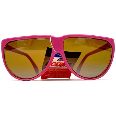Vintage CEBE Sonnenbrille 1956 Frankreich 1990er Rosa ORIGINAL NEU Spiegelt