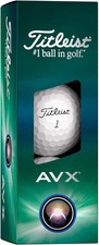 Titleist AVX Golf Balls White 3pk 1 Sleeve